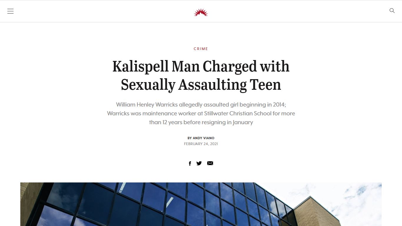 Kalispell Man Charged with Sexually Assaulting Teen